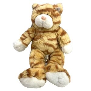 Retired Build a Bear Cat Kitty Tabby Orange Old Style Tush Tag Plush Stuffed 97